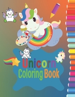 Unicorn Coloring Book: For Kids Ages 4-8 Boys & Girls B08VFCX2HZ Book Cover