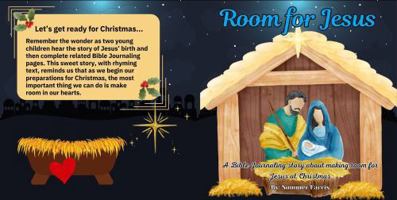 Room for Jesus: A Bible Journaling story about making room for Jesus at Christmas B0G2J215KX Book Cover