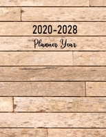 Planner Year 2020-2028: 9 Years Diary Agenda Planner and Schedule Organizer wood cover 1695052617 Book Cover