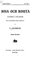 Rosa Och Rosita 153054727X Book Cover