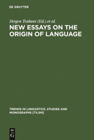 New Essays on the Origins of Language 3110170256 Book Cover