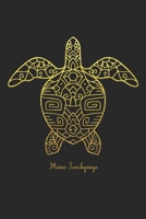 Meine Tauchgänge: Logbuch für Taucher - A5 100 Seiten - Geschenk Tauchen | Dive Log Schildkröte gold (German Edition) 1654699349 Book Cover
