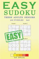 Easy Sudoku: for Teens, Adults, Seniors 1953383157 Book Cover