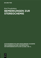 Bemerkungen Zur Stereochemie: Mit Einem Anhang: Synthesen Von Derivaten Aktiver Aminosäuren 3111190471 Book Cover