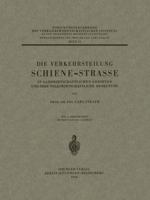 Die Verkehrsteilung Schiene-Strasse in Landwirtschaftlichen Gebieten Und Ihre Volkswirtschaftliche Bedeutung 3540017976 Book Cover