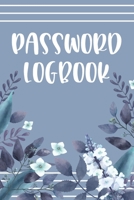 Password Logbook: Vault Keeper, Username & Website, Blue Design 1699024502 Book Cover