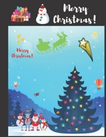 Merry christmas: Merry christmas merry christmas coloring book for kids. boys and girls. B08P3VSM1B Book Cover