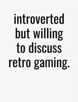 Introverted But Willing To Discuss Retro Gaming: College Ruled Composition Notebook 1079824847 Book Cover
