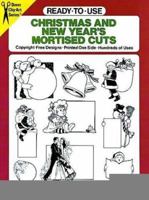 Ready-to-Use Christmas and New Year's Mortised Cuts 0486254437 Book Cover