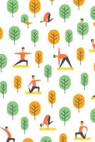 Yoga Pattern - Yoga Namaste Health Meditation Yogi 17: Graph Paper 5x5 Notebook for for Yoga Lovers 1099613345 Book Cover