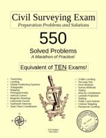 Civil Surveying Exam Preparation Problems and Solutions 0692826548 Book Cover