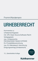 Urheberrecht: Kommentar Zu Urheberrechtsgesetz, Eu-Portabilitatsverordnung, Verlagsgesetz, General Public License (Gpl), Neu: Urhebe 3170438603 Book Cover