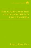 The Courts and the Administration 9781562811 Book Cover