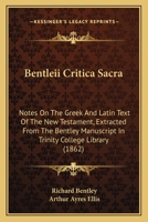 Bentleii Critica Sacra 1017894426 Book Cover