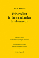 Universalitat Im Internationalen Insolvenzrecht 3161623401 Book Cover