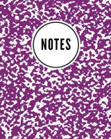 Notes: School Marble Purple - Cute Writing Notebook For School, Home & Office - [Classic] 108669984X Book Cover