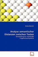 Analyse semantischer Distanzen zwischen Texten 3639340388 Book Cover