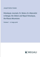 Himalayan Journals Volume 1 1241500088 Book Cover