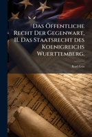 Das Offentliche Recht Der Gegenwart... 1272133826 Book Cover