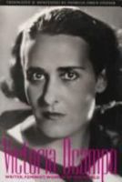 Victoria Ocampo: Writer, Feminist, Woman of the World 082632004X Book Cover