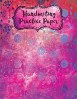 Handwriting Practice Paper: Watercolor Pink Arrows Cursive Lettering 1724002953 Book Cover