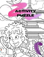 Activity puzzle: book for kids ages 6-10 years old:Sudoku,Word puzzle,Tik Tak Toe and more funny games for smart kids B0979PZSTM Book Cover