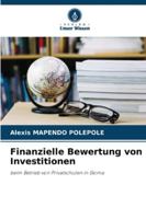 Finanzielle Bewertung von Investitionen: beim Betrieb von Privatschulen in Goma (German Edition) 6208753074 Book Cover