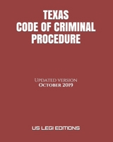 TEXAS CODE OF CRIMINAL PROCEDURE: Updated version 1697558259 Book Cover