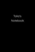Talia's Notebook: Notebook / Journal / Diary - 6 x 9 inches (15,24 x 22,86 cm), 150 pages. 1692258397 Book Cover