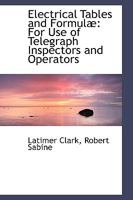 Electrical Tables and Formulae 1103751069 Book Cover