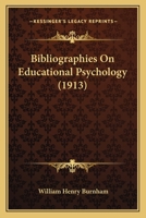 Bibliographies On Educational Psychology 1120163331 Book Cover