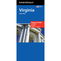 Rand McNally Easy to Fold: Virginia State Laminated Map 052802776X Book Cover