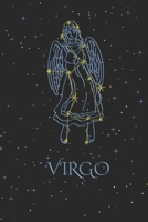 Notebook - Zodiac Sign Virgo: Horoscope Notepad, Astrology Journal, Diary, 120 Pages, blanc Dot Grid, 6 x 9 1676241434 Book Cover