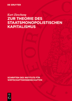 Zur Theorie Des Staatsmonopolistischen Kapitalismus 3112742125 Book Cover