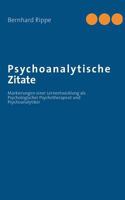 Psychoanalytische Zitate: Markierungen einer Lernentwicklung als Psychologischer Psychotherapeut und Psychoanalytiker 3732244741 Book Cover