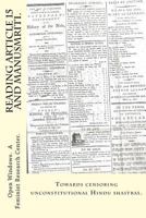 Reading Article 15 and Manusmriti.: Towards Censoring Unconstitutional Hindu Shastras. 9384281131 Book Cover