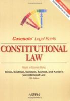 Casenote Legal Briefs: Constitutional Law - Keyed to Cohen And Varat 0735552150 Book Cover