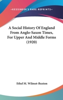 A Social History of England 0548729077 Book Cover