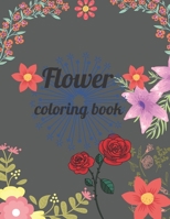 Flower coloring book: A Coloring Book of 35 Unique flower Coe Stress relief Book Designs Paperback B091GJY3LJ Book Cover