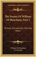 The Poems Of William Of Shoreham, Part 1: Preface, Introduction, Text And Notes 1163235571 Book Cover