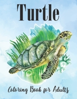 Turtle Coloring Book for Adults: An Adults Turtle Coloring Book with sea turtles B08M87RSFC Book Cover