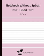 Notebook Without Spiral: Hand writing lined paper notebook with pink cover (Writing & lined note books) B084Z3P986 Book Cover