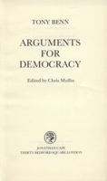 Arguments for Democracy 0224018787 Book Cover