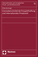 Grenzuberschreitende Prospekthaftung Und Internationales Privatrecht 3848723522 Book Cover