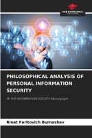 Philosophical Analysis of Personal Information Security 6207891902 Book Cover
