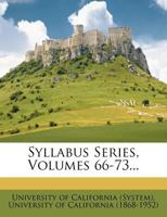 Syllabus Series, Volumes 66-73... 1276574525 Book Cover