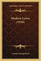Modern Lyrics 0548626820 Book Cover