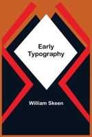 Early Typography 9354545793 Book Cover