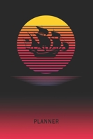 Planner: Sailing 2 Year Weekly Planning Organizer 2020 - 2021 Retro Vintage Vaporwave Sunset Cover January 20 - December 21 Writing Notebook Productive Datebook Calendar Schedule Plan Days, Set Goals  1702362906 Book Cover