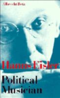 Hanns Eisler Political Musician 0521240220 Book Cover